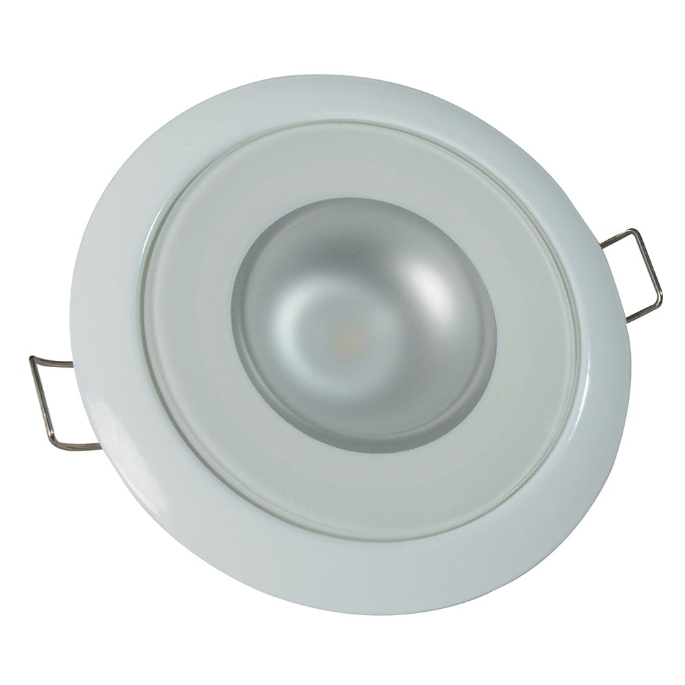 Lumitec Lumitec Mirage - Flush Mount Down Light - Glass Finish/White Bezel - Warm White Dimming Lighting