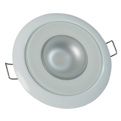 Lumitec Lumitec Mirage - Flush Mount Down Light - Glass Finish/White Bezel - Warm White Dimming Lighting