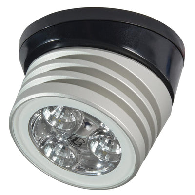 Lumitec Lumitec Zephyr LED Spreader/Deck Light -Brushed, Black Base - White Non-Dimming Lighting