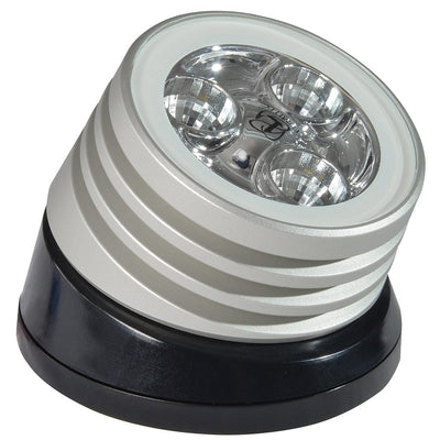 Lumitec Lumitec Zephyr LED Spreader/Deck Light -Brushed, Black Base - White Non-Dimming Lighting