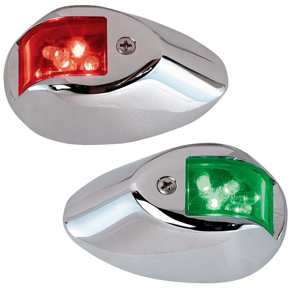 Perko Perko LED Side Lights - Red/Green - 24V - Chrome Plated Housing Lighting