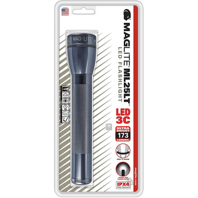 Maglite Maglite ML25LT C LED Flashlight 3 Cell / Gray Lights