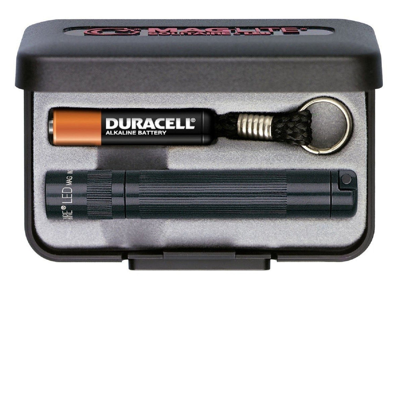 Maglite MagLite Solitaire LED AAA Flashlight Presentation Box Red Black Lights