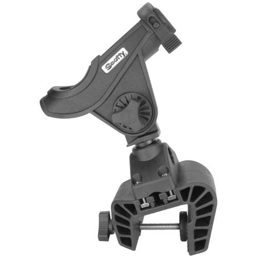 Scotty Scotty Baitcaster Rod Holder w 449 Clamp Mount Black Marine And Water Sports