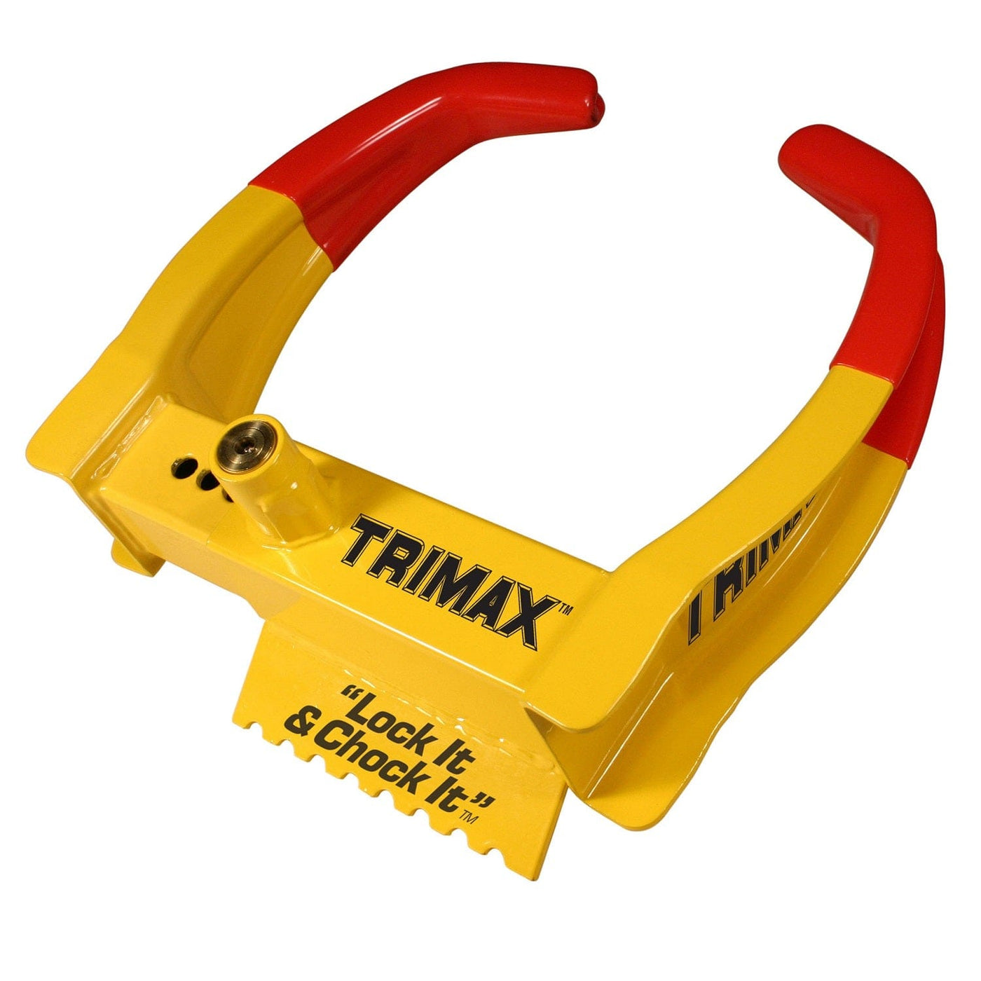 Trimax Trimax TCL65 Deluxe Universal Wheel Chock Lock-Yellow Red Marine And Water Sports