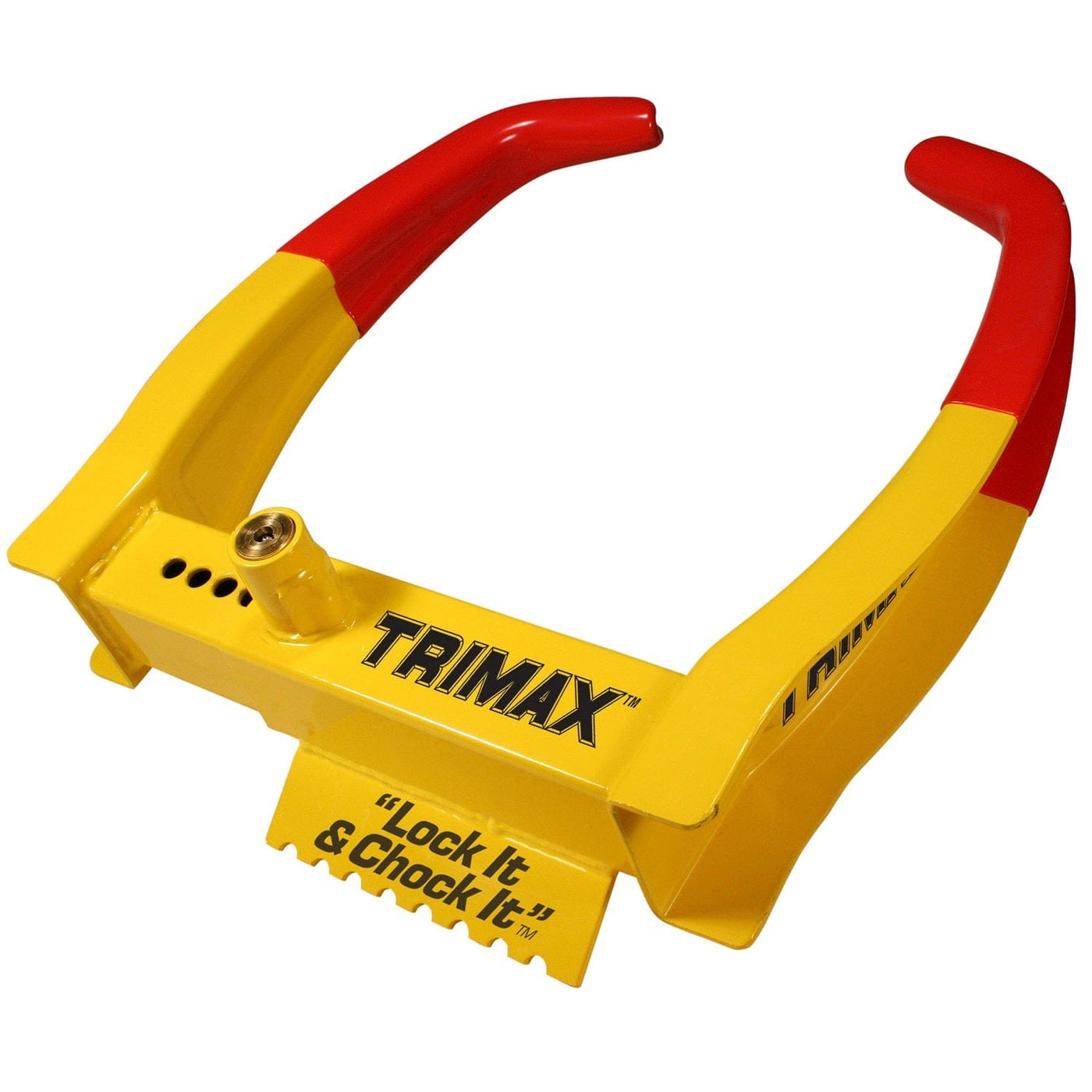 Trimax Trimax TCL75 Deluxe Universal Wheel Chock Lock-Yellow Red Marine And Water Sports