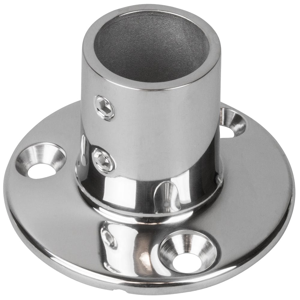 Sea-Dog Sea-Dog Rail Base Fitting 2-3/4" Round Base 90° 316 Stainless Steel - 1" OD Marine Hardware