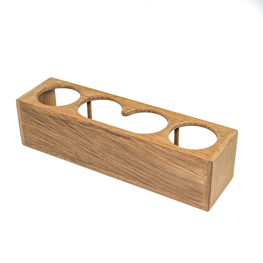 Whitecap Whitecap Four Drink/Binocular Rack - Teak Marine Hardware