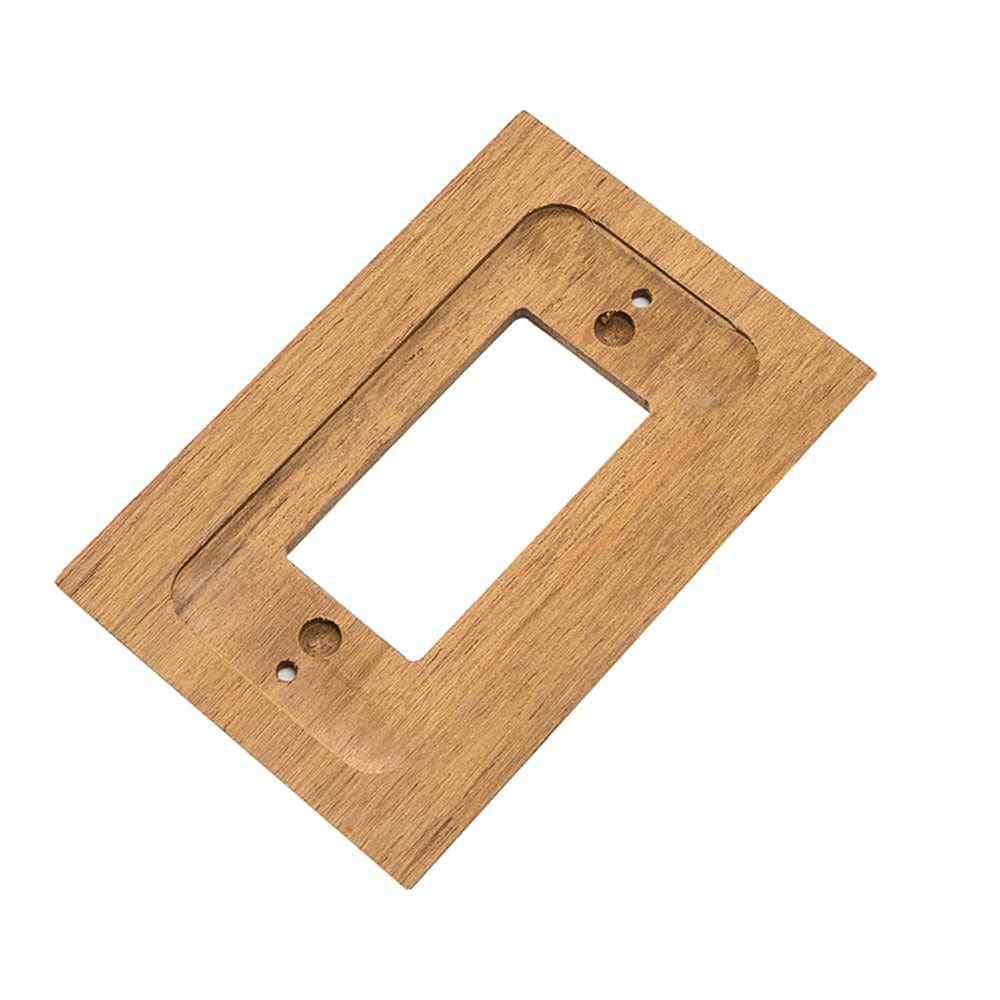 Whitecap Whitecap Teak Ground Fault Outlet Cover/Receptacle Plate Marine Hardware