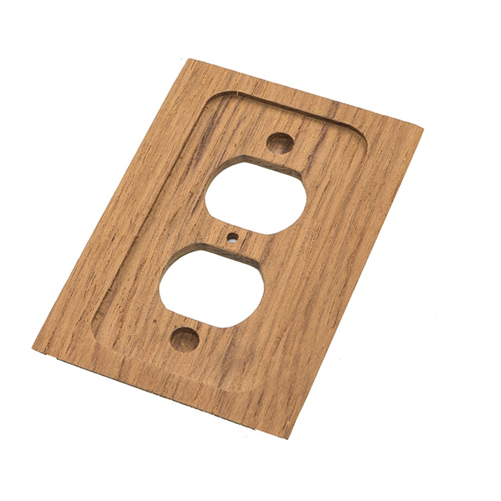 Whitecap Whitecap Teak Outlet Cover/Receptacle Plate Marine Hardware