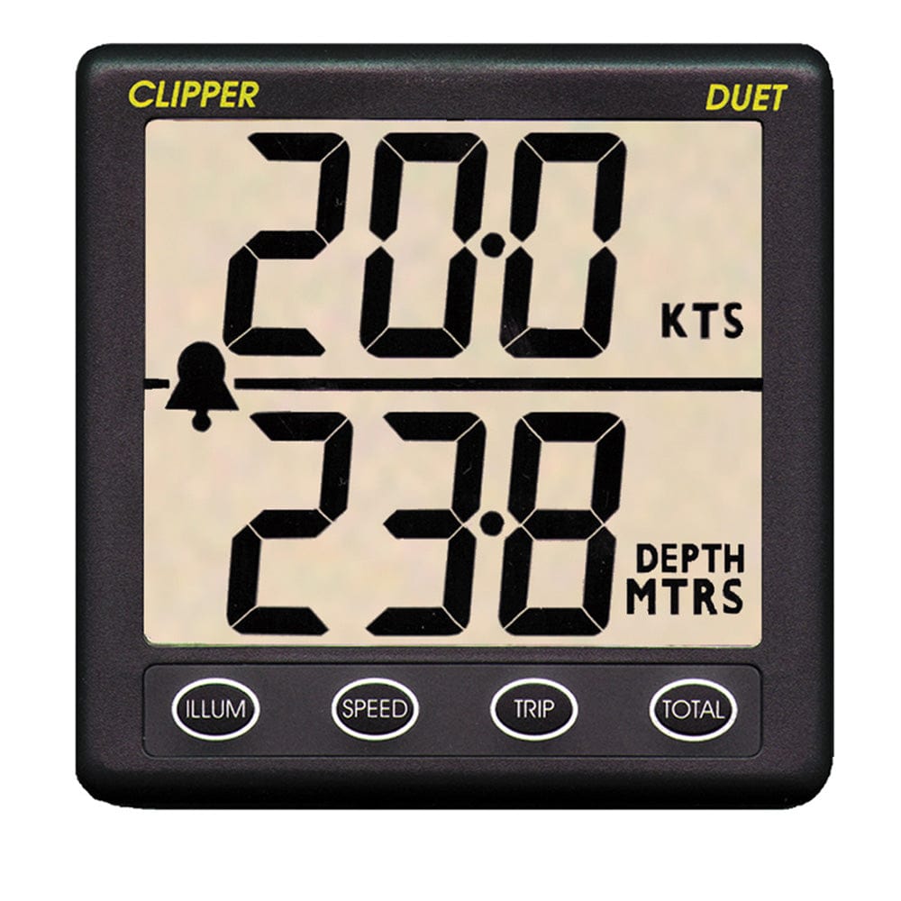 Clipper Clipper Duet Instrument Depth Speed Log w/Transducer Marine Navigation & Instruments