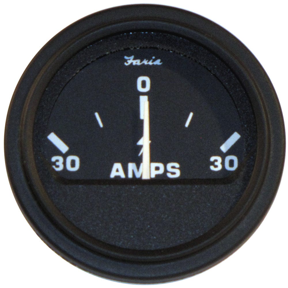 Faria Beede Instruments Faria 2" Heavy-Duty Ammeter (30-0-30) - Black Marine Navigation & Instruments