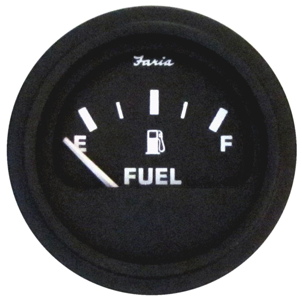 Faria Beede Instruments Faria 2" Heavy-Duty Fuel Level Gauge - Black w/Black Bezel Marine Navigation & Instruments