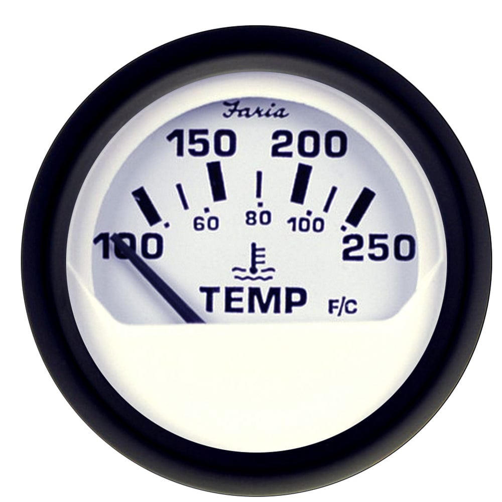 Faria Beede Instruments Faria Euro White 2" Water Temperature Gauge (100-250°F) Marine Navigation & Instruments