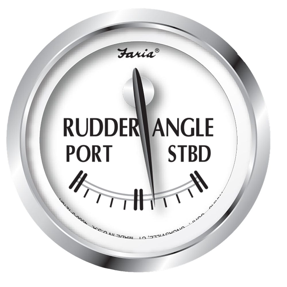 Faria Beede Instruments Faria Newport SS 2" Rudder Angle Indicator Gauge Marine Navigation & Instruments