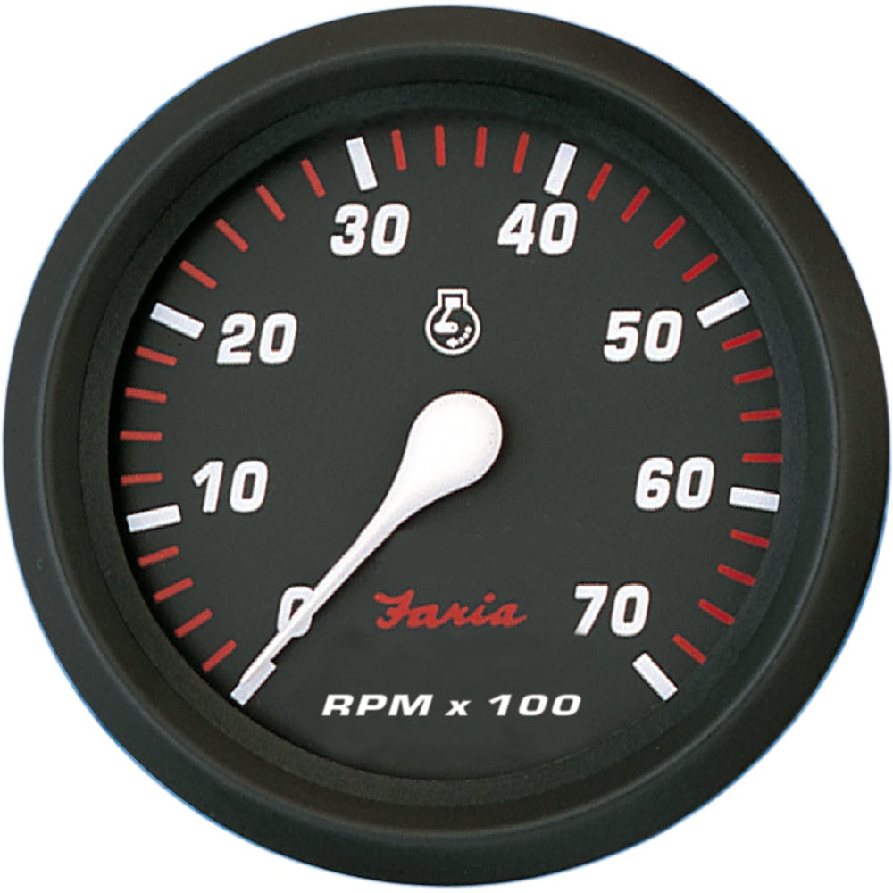 Faria Beede Instruments Faria Professional Red 4" Tachometer - 7,000 RPM Marine Navigation & Instruments