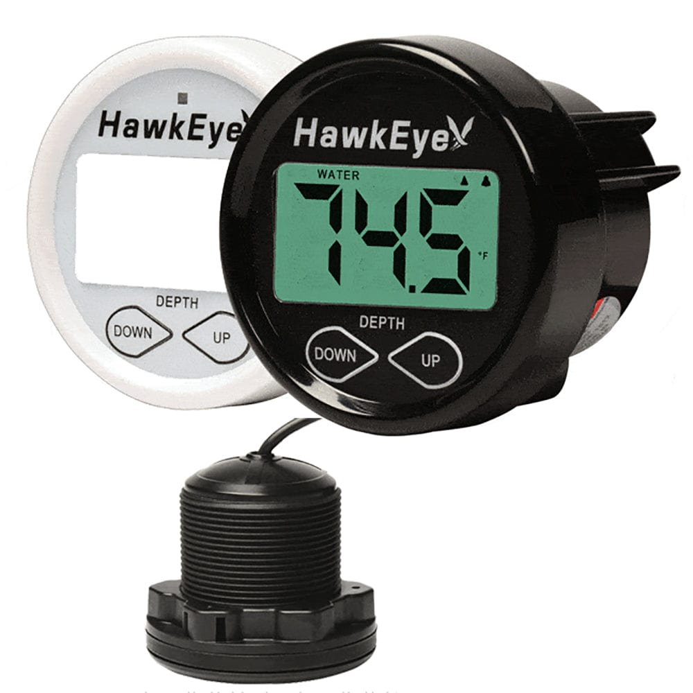 Hawkeye Hawkeye Depth Trax 2BX Dash Digital Depth & Temp Gauge - Thru-Hull Marine Navigation & Instruments