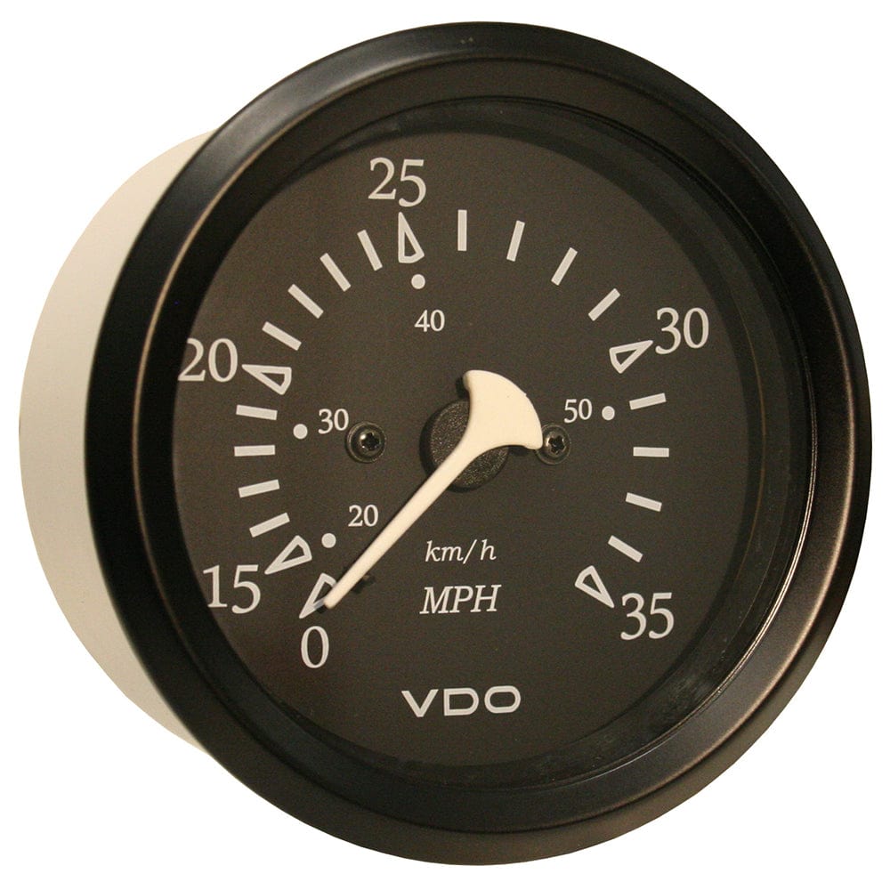 VDO VDO Cockpit Marine 85mm (3-3/8") 35 MPH Pitot Speedometer - Black Dial/Bezel Marine Navigation & Instruments