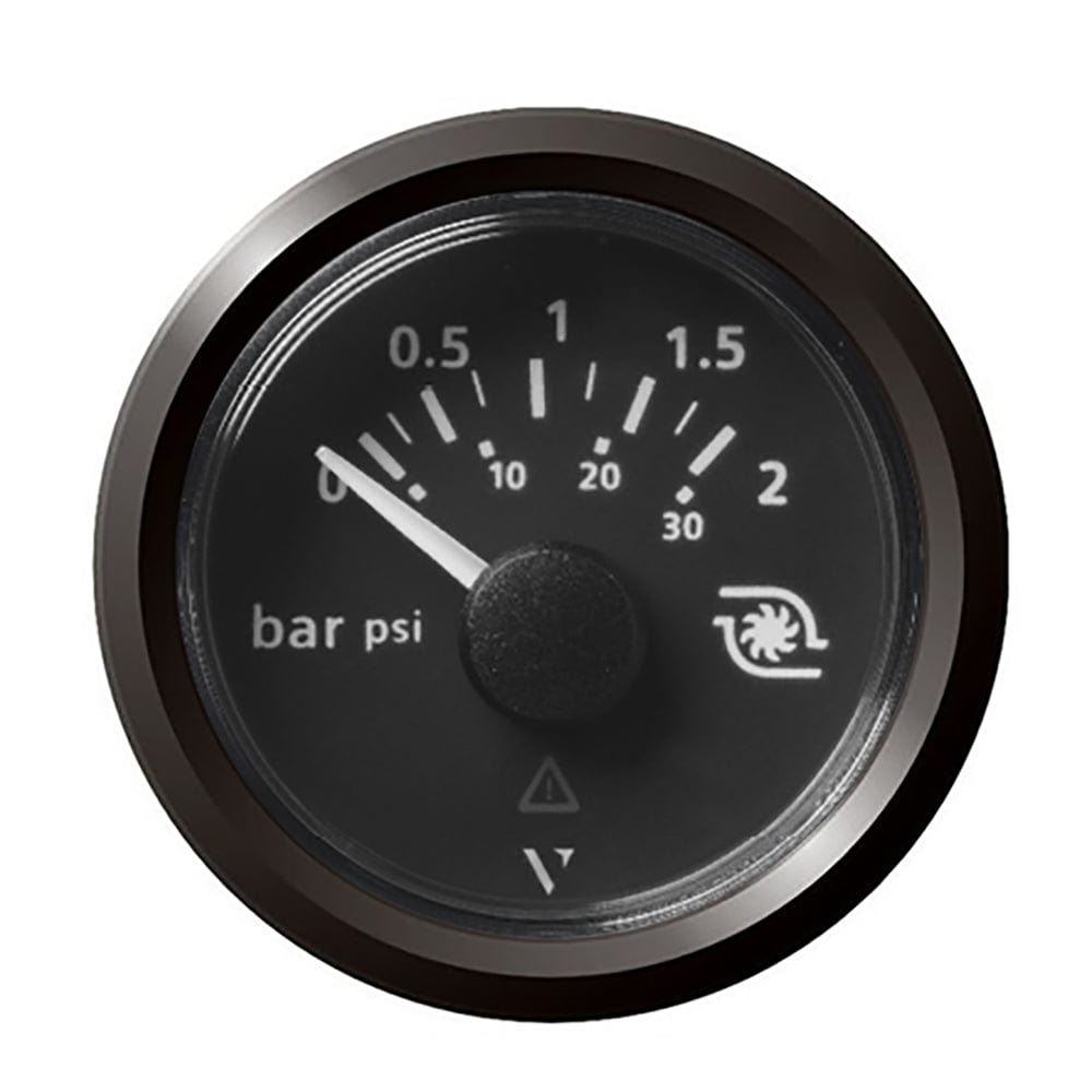 Veratron Veratron 52MM (2-1/16") ViewLine Boost Pressure Gauge 2 Bar/30 PSI - Black Dial & Triangular Bezel Marine Navigation & Instruments