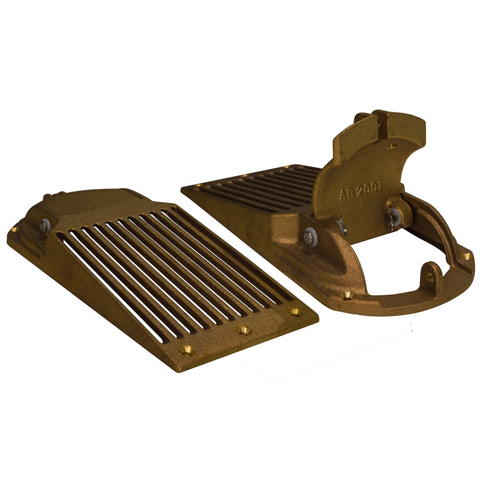 GROCO GROCO Bronze Slotted Hull Scoop Strainer w/Access Door f/Up to 1-1/4" Thru Hull Marine Plumbing & Ventilation