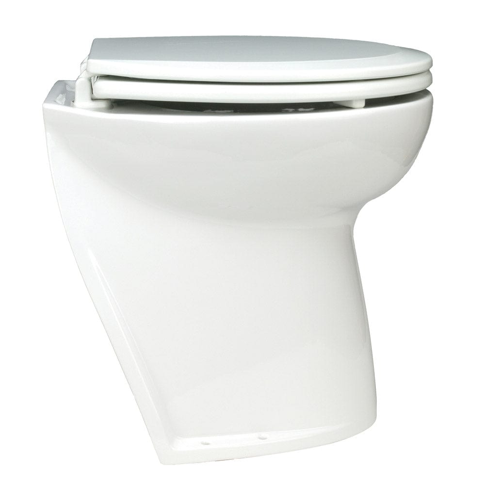 Jabsco Jabsco Deluxe Flush Electric Toilet - Raw Water - Angled Back Marine Plumbing & Ventilation