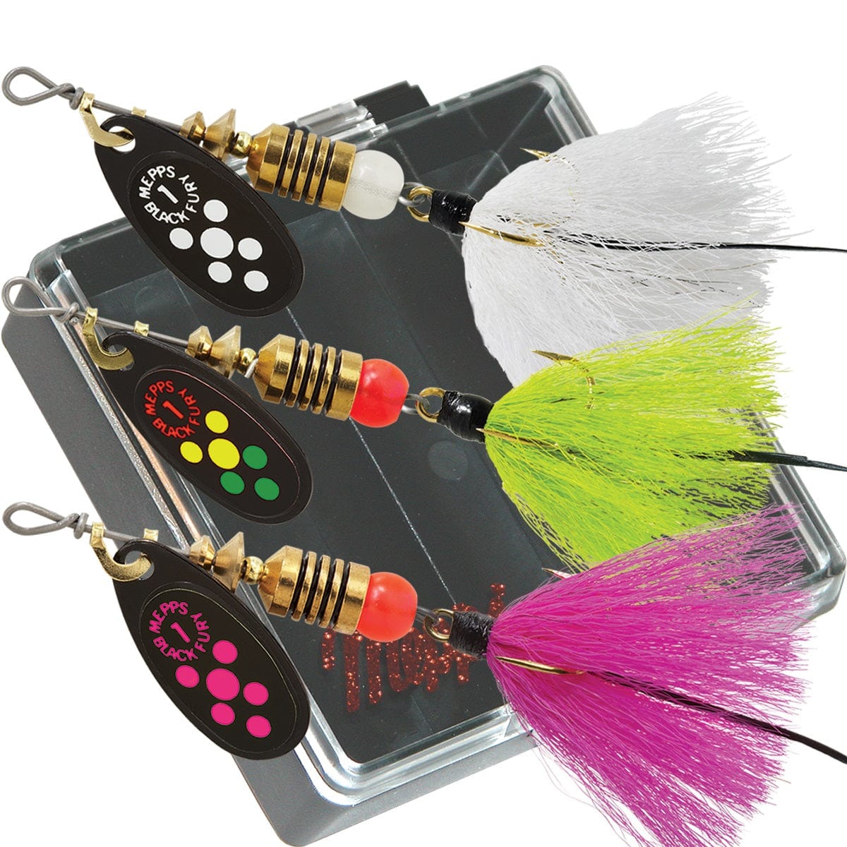 Mepps Mepps Trout Pocket Pac - #1 Black Fury Dressed Fishing