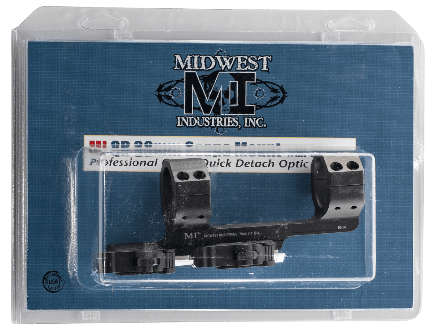 MIDWEST INDUSTRIES INC Midwest Industries Inc Qd Offset Mount, Midwest Mi-qd30sm       30mm Qd Scp Mnt 1.5 Offset Optics Accessories