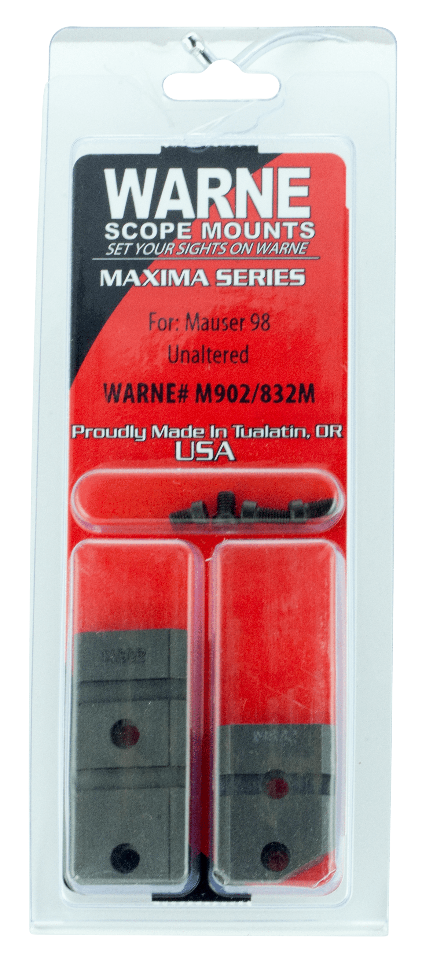 Warne Warne Maxima, Warne M902/832m Base Set Mau 98    Mat Optics Accessories