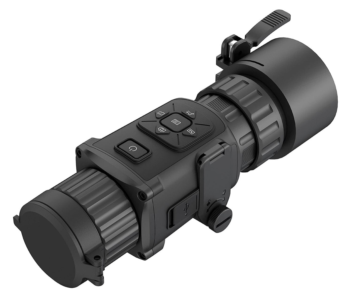 AGM GLOBAL VISION AGM Global Vision Rattler TC35-384 Thermal Monocular Black Anodized 1x 35mm 384x288 Resolution Digital 2x/4x/8x Zoom  3092456005TC31 Optics