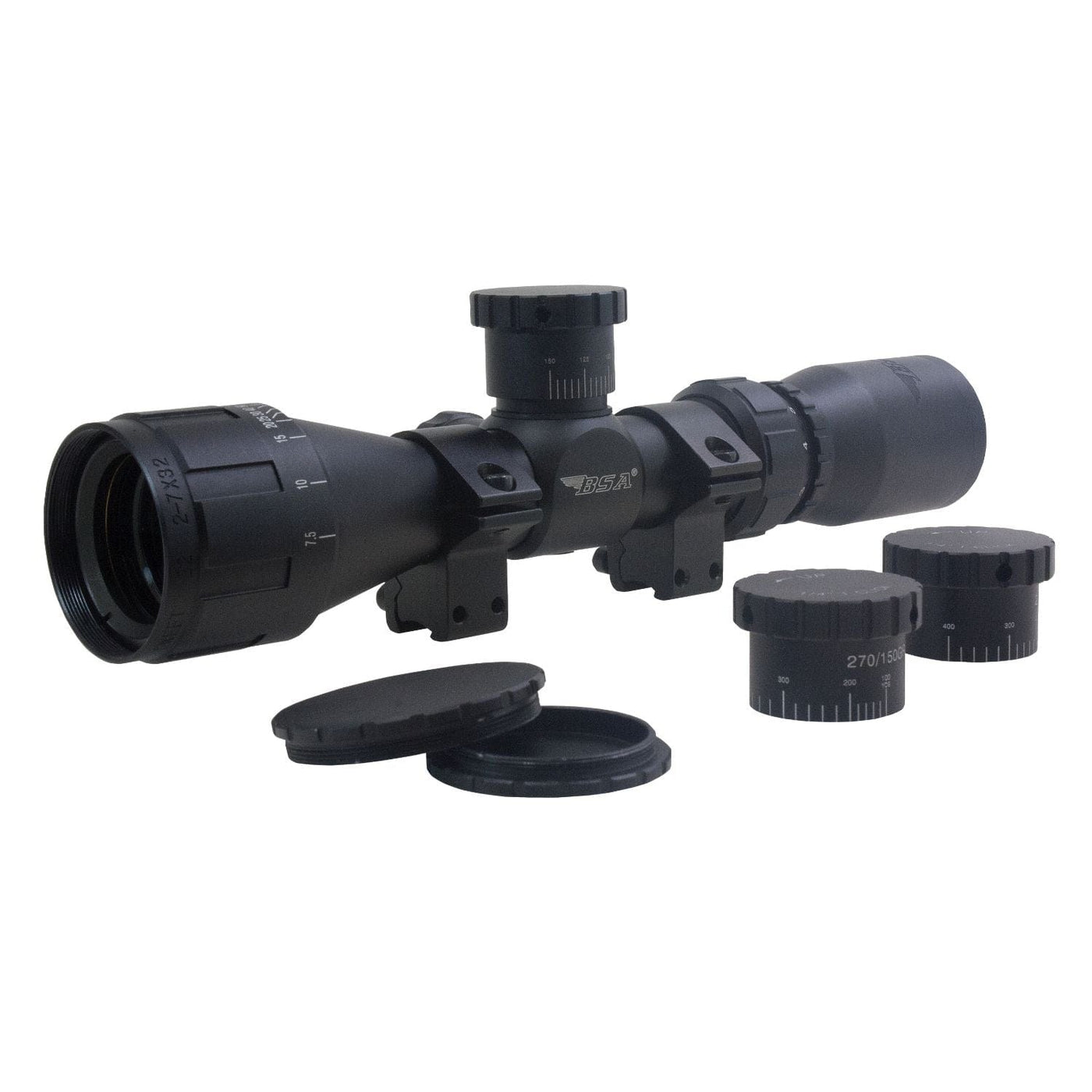 BSA BSA Optics Sweet .22 Compact 2X-7X. 32mm AO Rifle Scope Optics And Sights