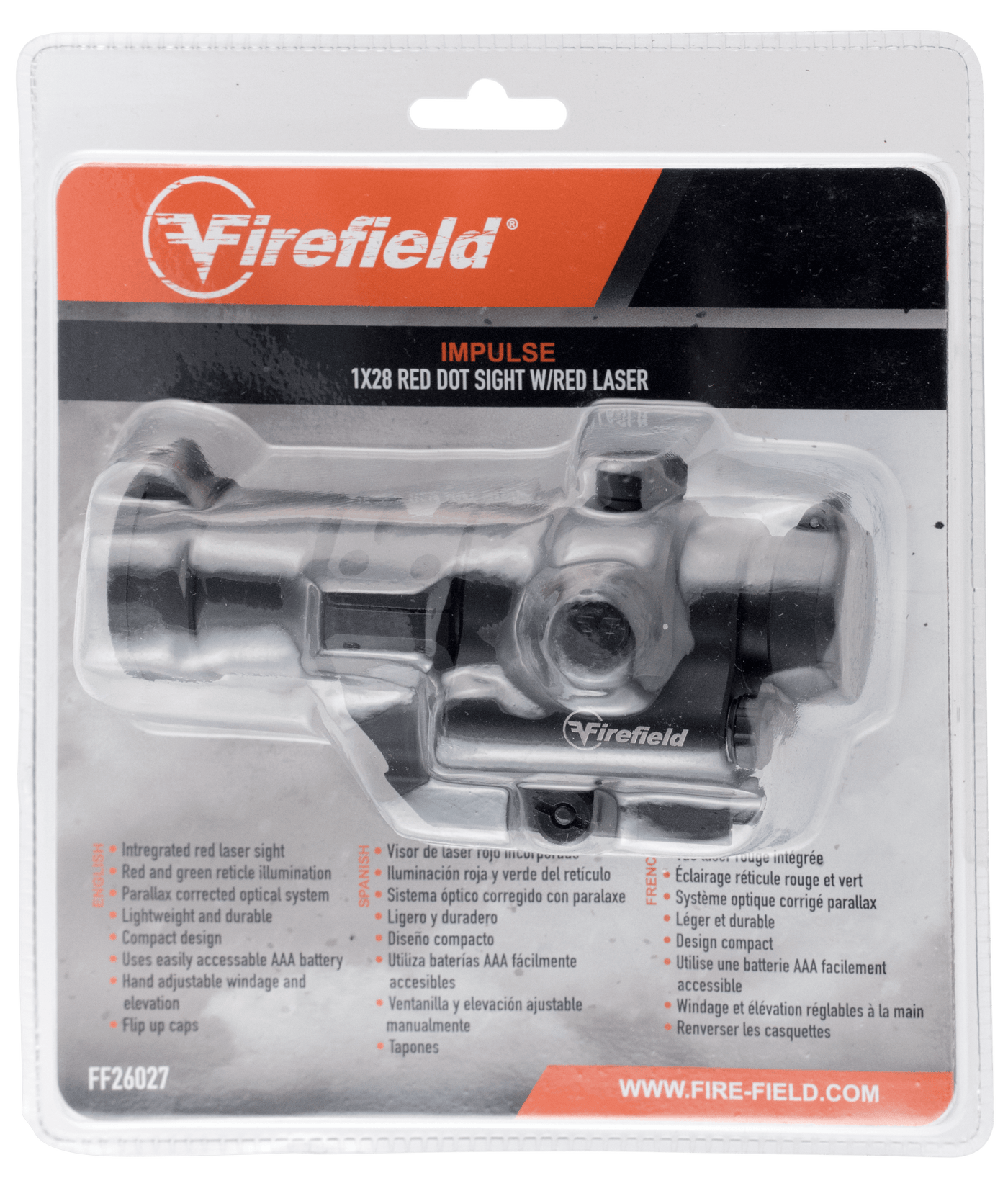 Firefield Firefield Impulse, Firefield Ff26027   Impulse 1x28 Red Dot W/las Red Optics