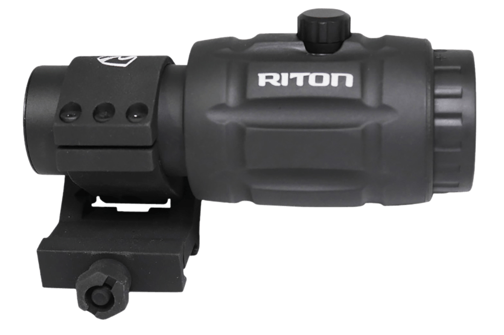 Riton Riton X1 Tactix Mag3 Magnifier - 3x W/2 Pos Mount Optics