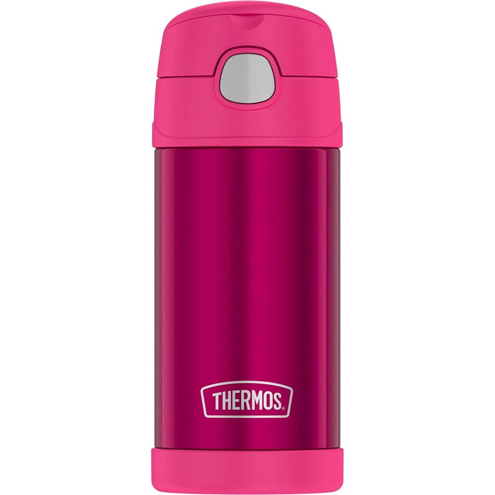 Thermos Thermos FUNtainer® Stainless Steel Insulated Pink Water Bottle w/Straw - 12oz Outdoor