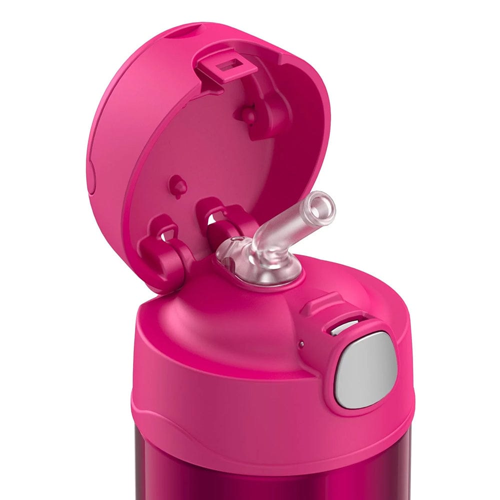 Thermos Thermos FUNtainer® Stainless Steel Insulated Pink Water Bottle w/Straw - 12oz Outdoor