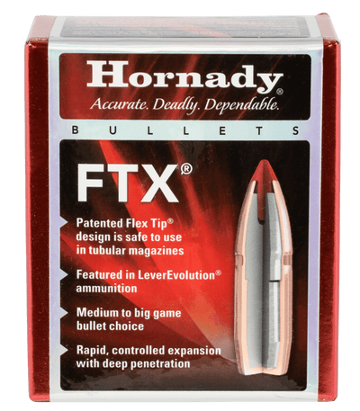 Hornady Hornady Ftx Rifle Bullets 35 Cal. .355 165 Gr. Ftx 100 Box Reloading