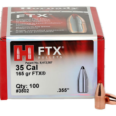 Hornady Hornady Ftx Rifle Bullets 35 Cal. .355 165 Gr. Ftx 100 Box Reloading