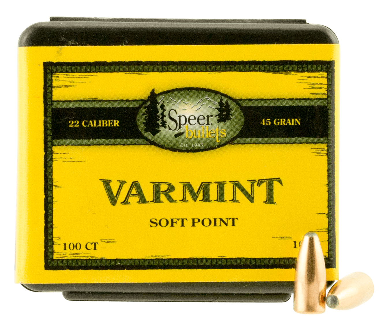 Speer Ammo Speer Ammo Varmint, Speer 1023      Bull .224  45 Sptzr           100 Reloading