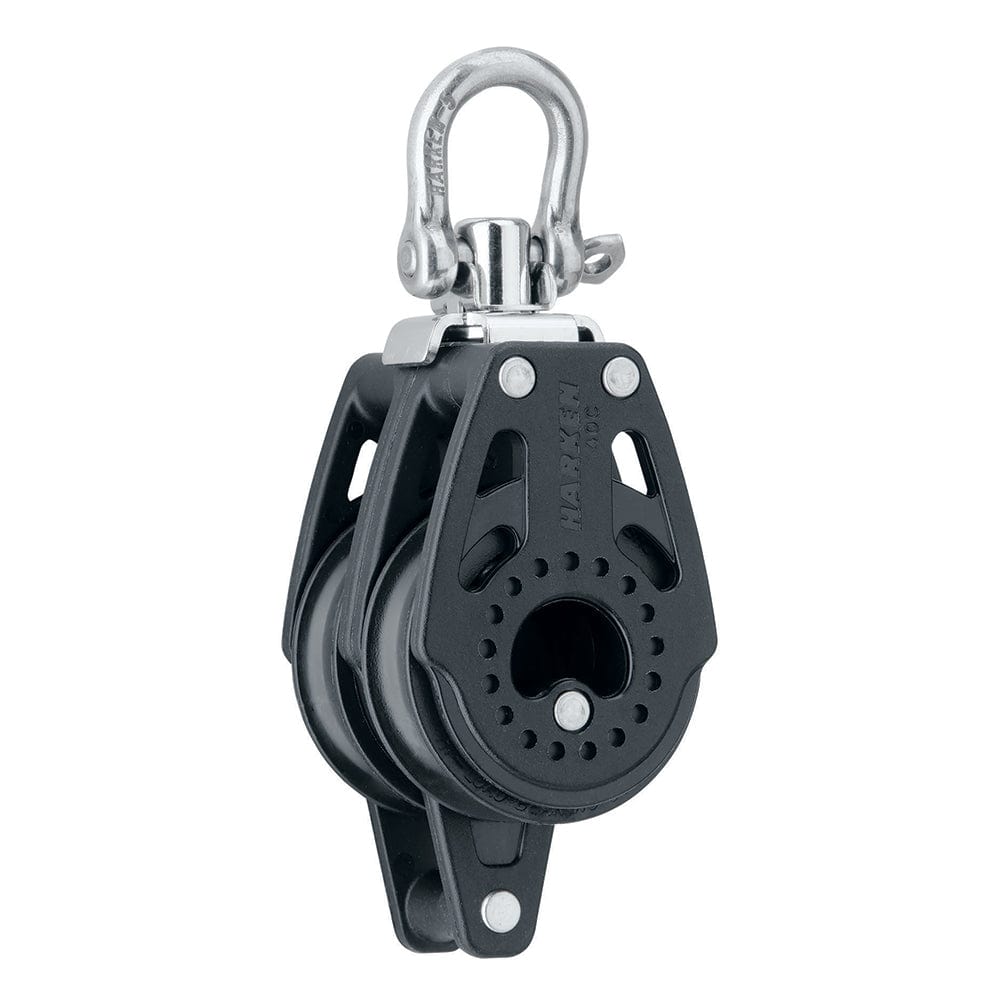 Harken Harken 40mm Carbo Air Double Swivel Block w/Becket Sailing