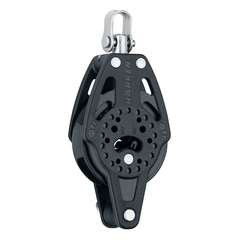 Harken Harken 57mm Carbo Single Ratchet Block w/Swivel & Becket Sailing