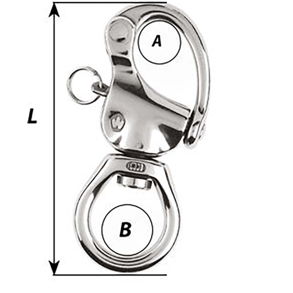 Wichard Marine Wichard HR Snap Shackle - Large Bail - Length 80mm Sailing