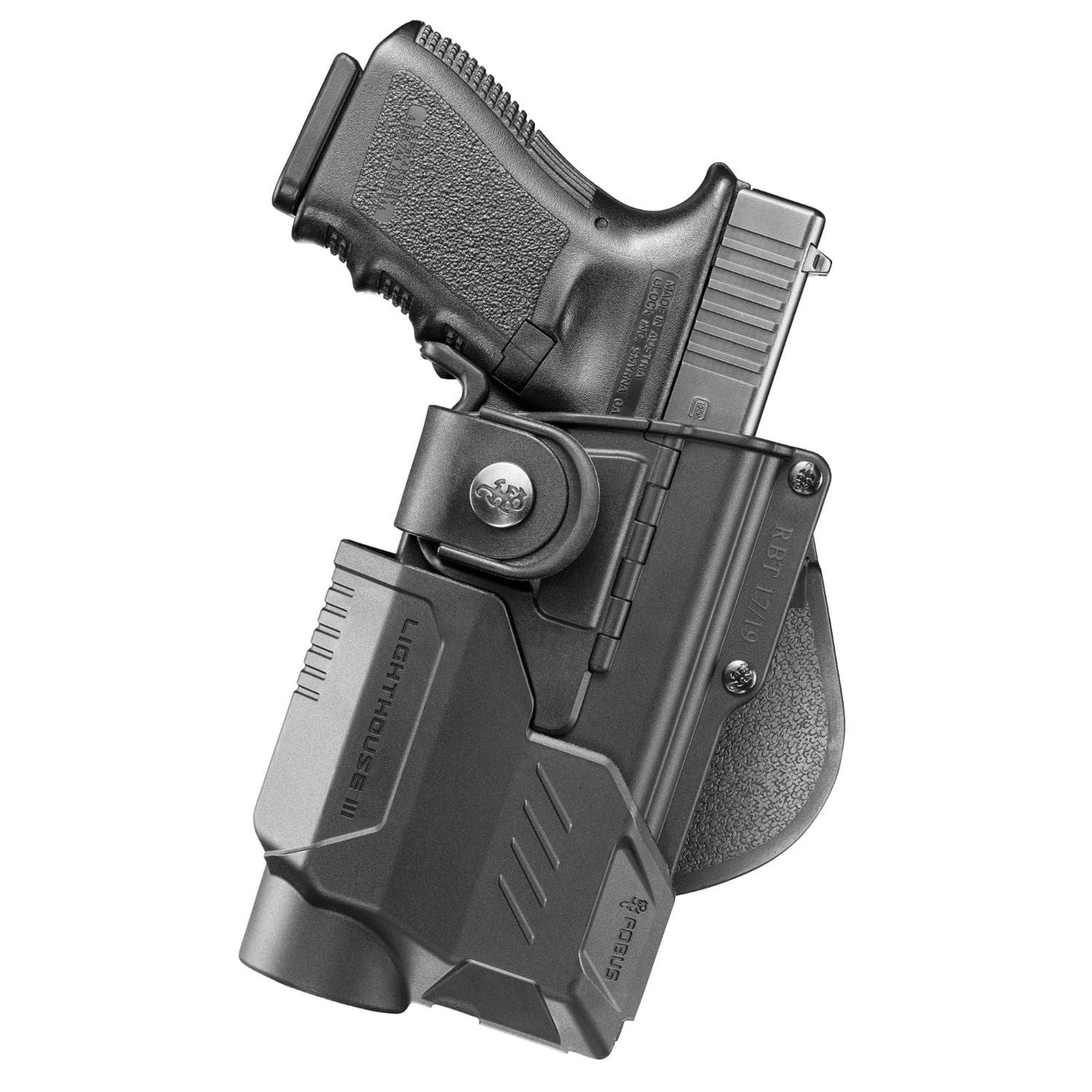 Fobus Fobus RBT Tactical Paddle Holster With Lighthouse III-RH Shooting