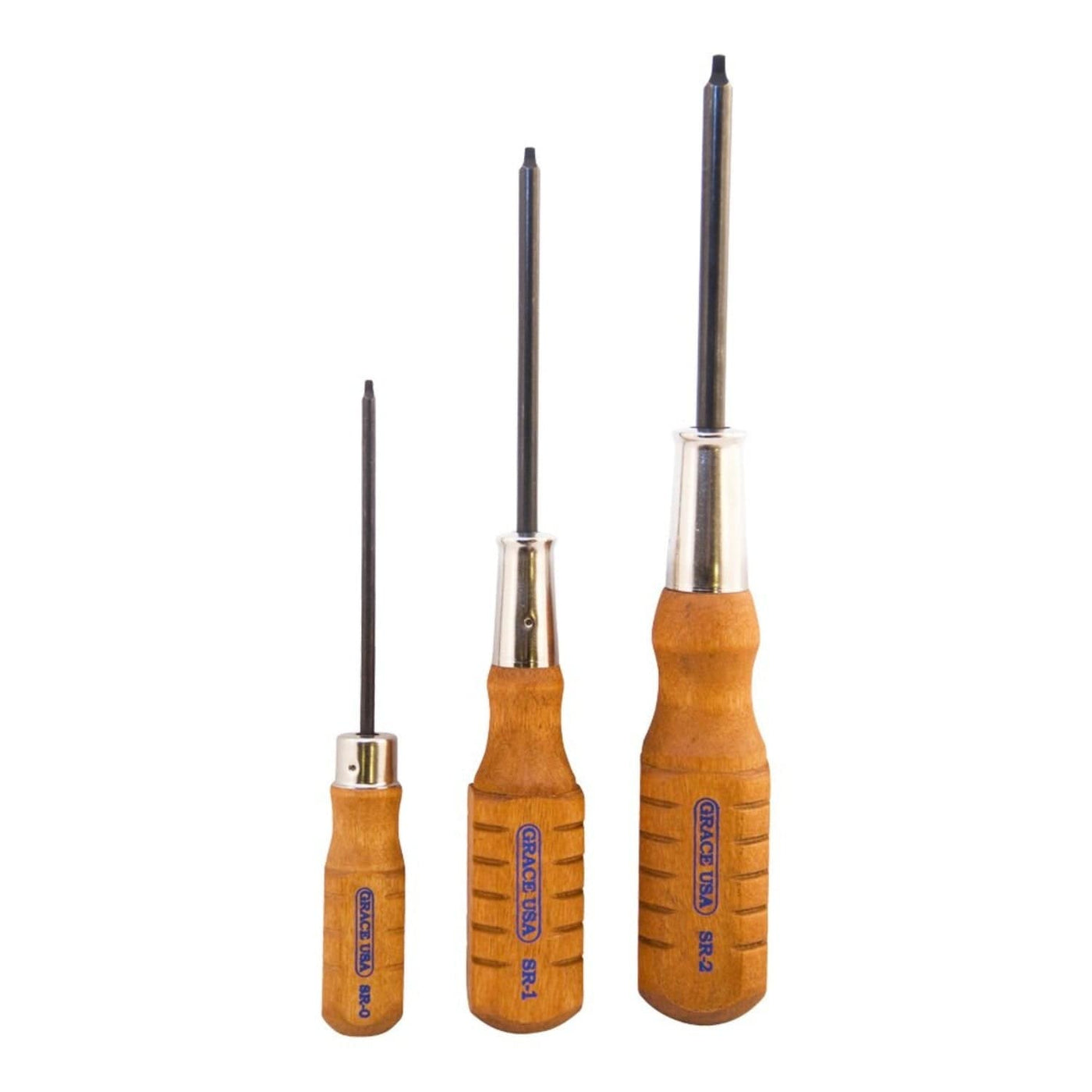 Grace Tools Grace USA 3 Piece Square Recess Screwdriver Set Shooting