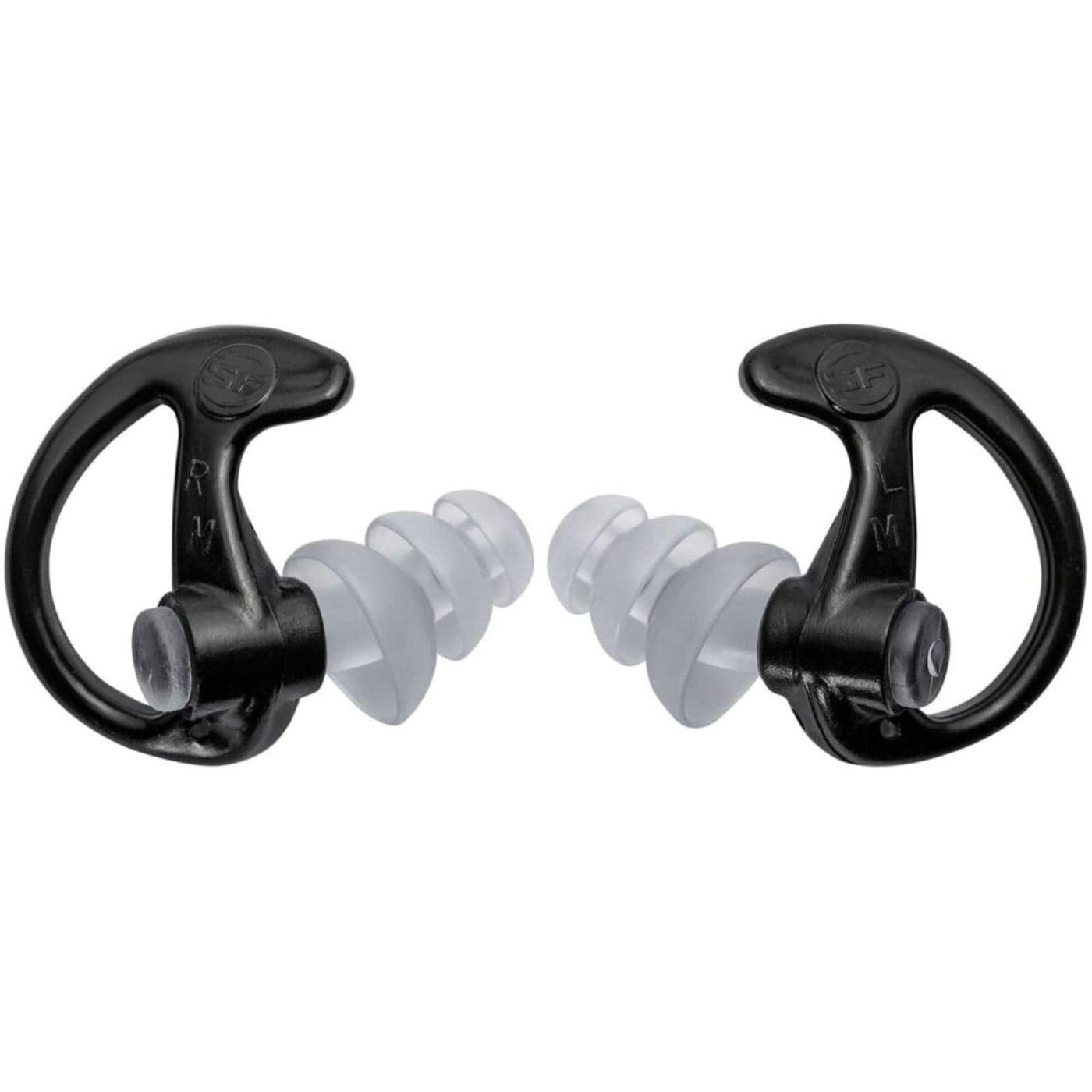 SureFire SureFire Triple Flanged Full Block Earplugs Med 25 Pr Black Shooting