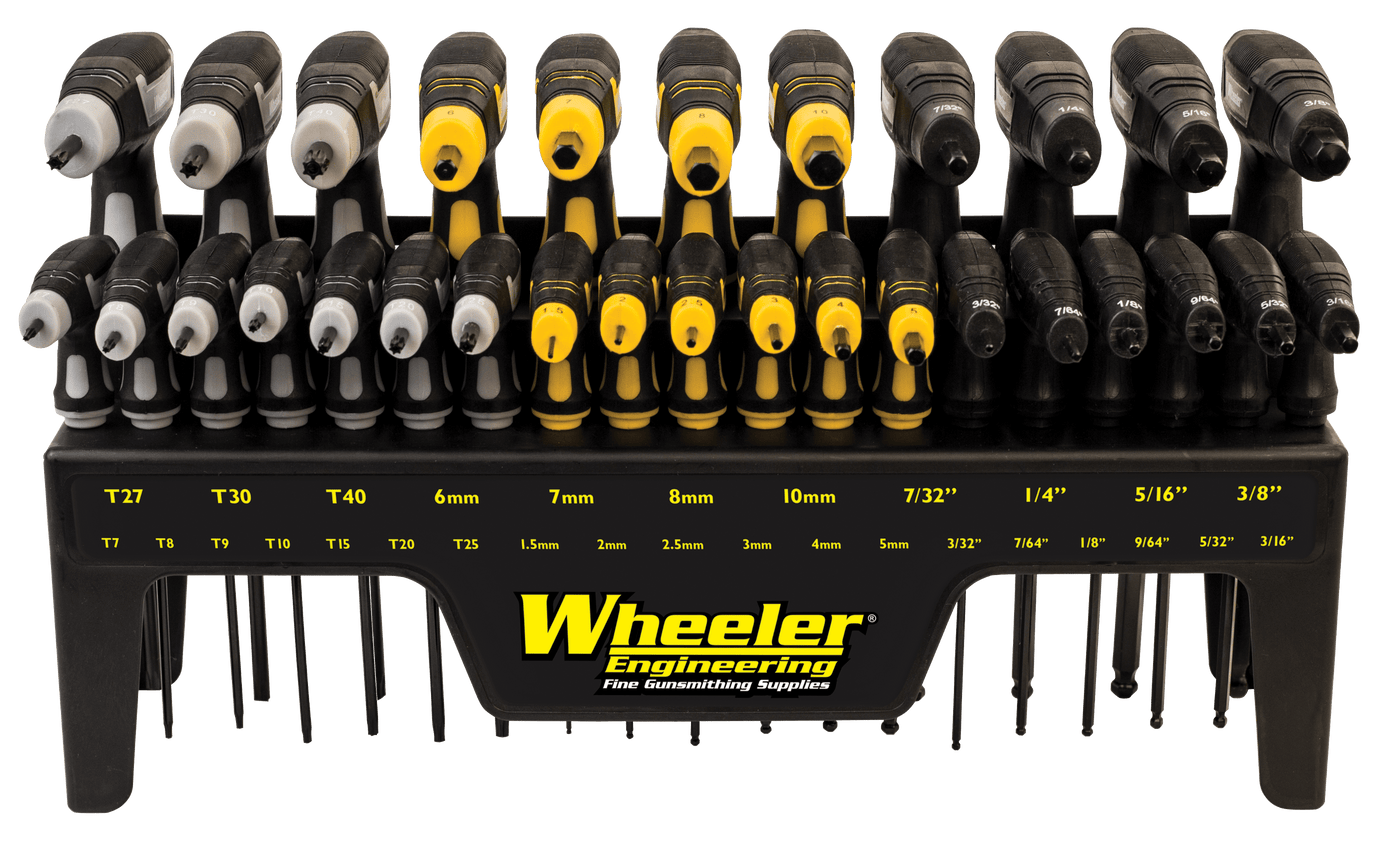 Wheeler Wheeler 30 Piece SAE Metric Hex Torx P-Handle Driver Set Shooting