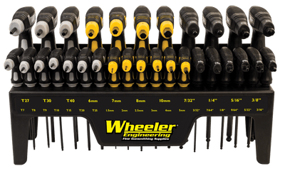 Wheeler Wheeler 30 Piece SAE Metric Hex Torx P-Handle Driver Set Shooting