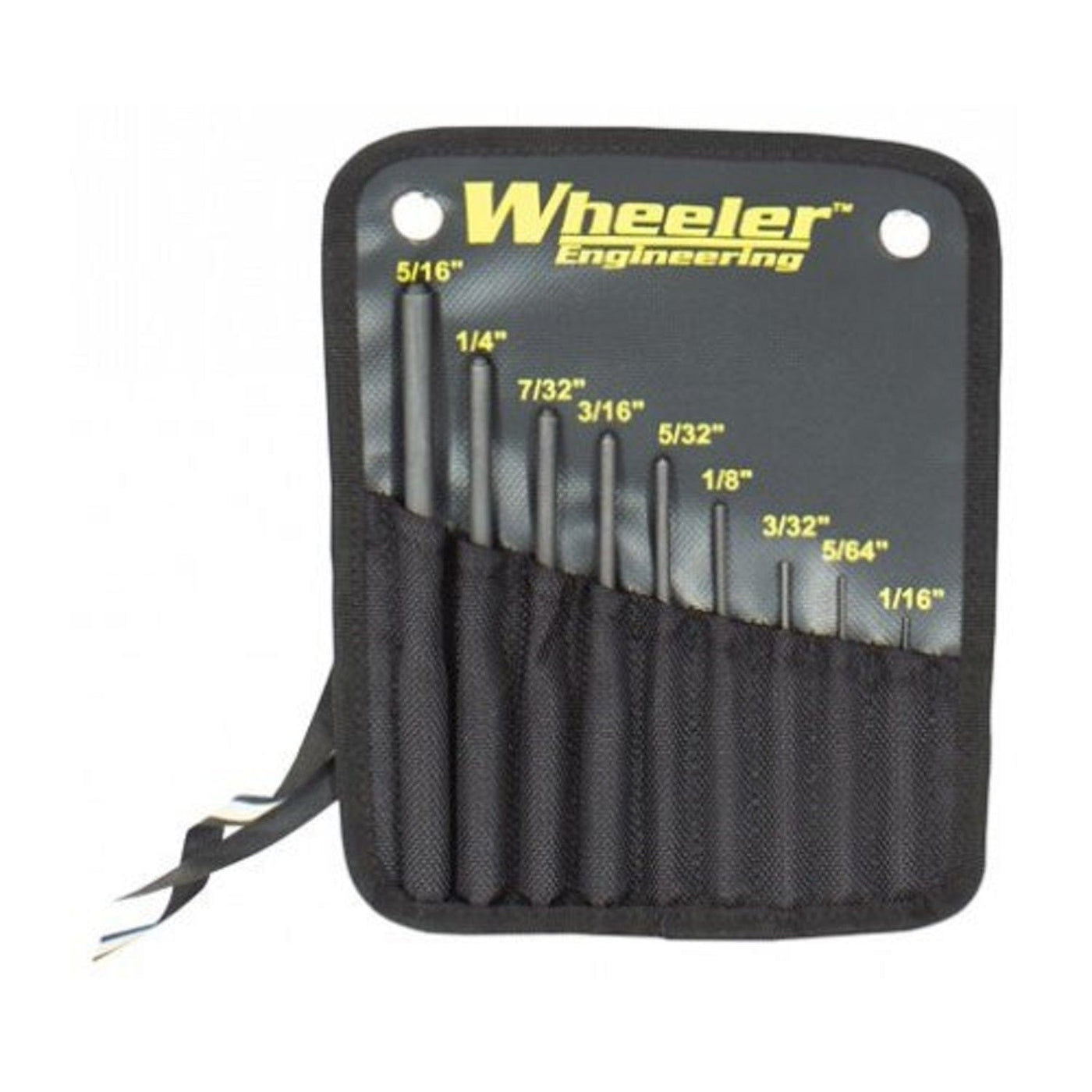 Wheeler Wheeler Roll Pin Punch Set - 9 Piece Shooting