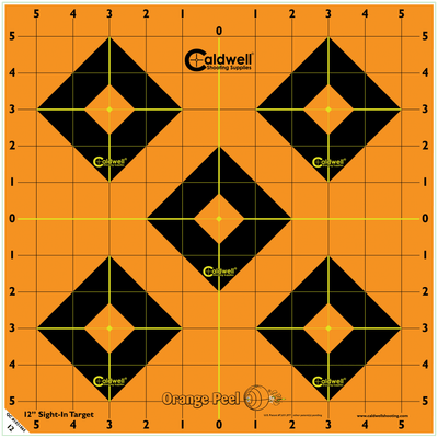 Caldwell Caldwell Ornge Peel Sight-in 12" (5) Targets